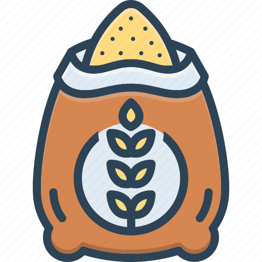 Grain, cereal, granules, flour, wheat, nutritional, meal icon - Download on Iconfinder