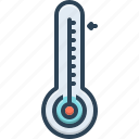 mild, thermometer, degree, level, measure, indicator, celsius