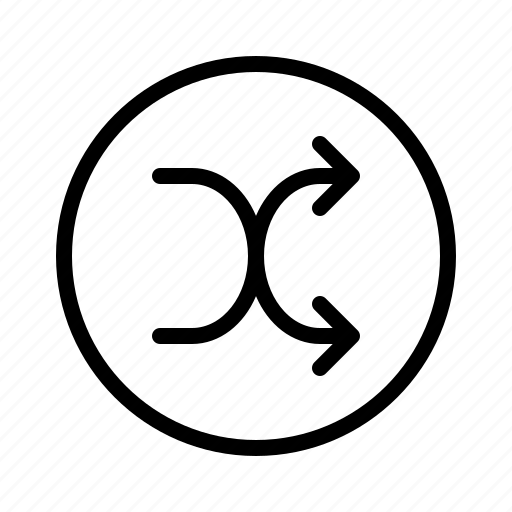 Circle, coincidence, random, randomize, shuffle icon - Download on Iconfinder
