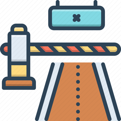 Barrier, fence, railing, barricade, blockade, impediment, roadblock icon - Download on Iconfinder