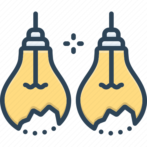 Both, double, lightbulb, electric, luminous, fuse, creativity icon - Download on Iconfinder