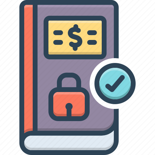 Certain, security, book, absolutely, sure, fixed, confirmed icon - Download on Iconfinder