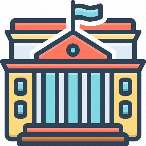 Governmental, administrative, bureaucratic, gubernatorial, presidential, courthouse, institution icon - Download on Iconfinder