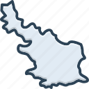 armenia, map, country, contour, region, asia, europa, united sates