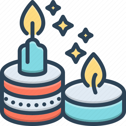 Candles, candlestick, wax, skyer, bougie, flame, burn icon - Download on Iconfinder