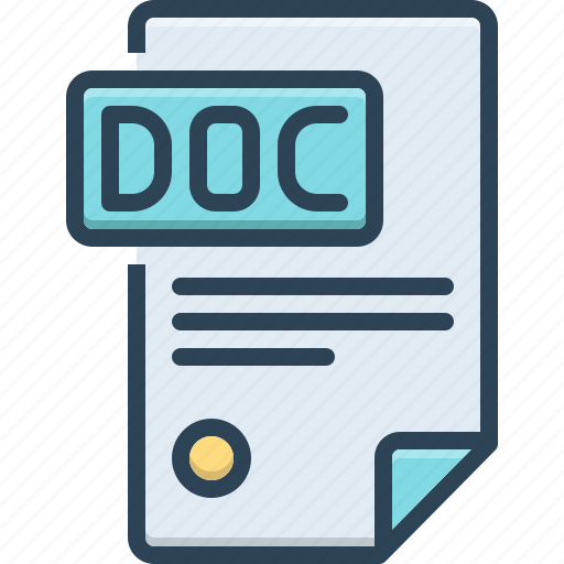 Docs, document, file, format, software, application, extension icon - Download on Iconfinder