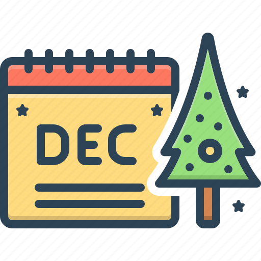 December, calendar, schedule, organizer, reminder, christmas, date for the day icon - Download on Iconfinder