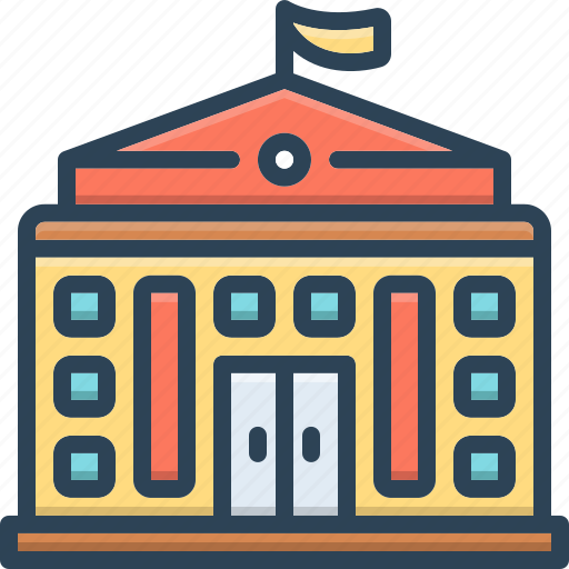 Embassy, consulate, legation, ministry, building, courthouse, government icon - Download on Iconfinder