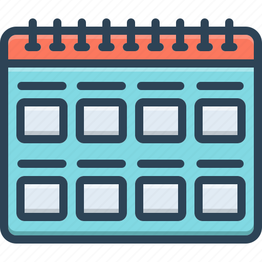 Months, calendar, schedule, week, reminder, agenda, organizer icon - Download on Iconfinder