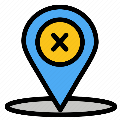 Delete, location, navigation, place icon - Download on Iconfinder