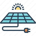 panel, power, renewable, energy, sunlight, plug, solar panel, solar cell