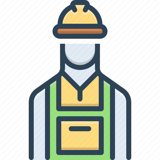 Labor, uniform, helmet, worker, engineer, occupation, employee icon - Download on Iconfinder