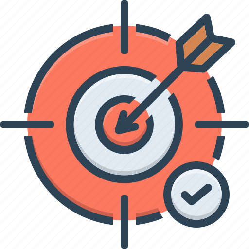 Accuracy, bullseye, challenge, dart, goal, objective, unprejudiced icon - Download on Iconfinder