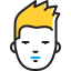 face, countenance, visage, mask, facade, hipster, hair 