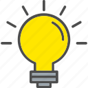 bulb, creative, idea, light