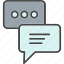 chat, communication, dialogue, messages