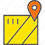 gps, location, map, marker 