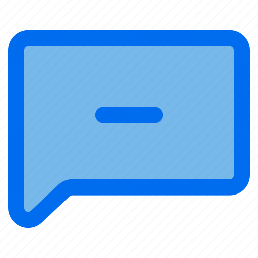 Comment, minus, text, buble, user icon - Download on Iconfinder