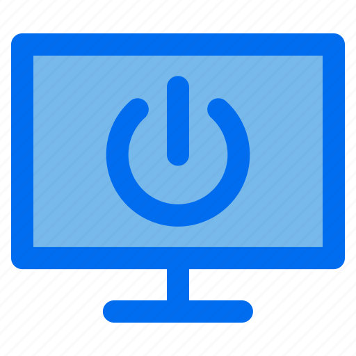 Monitor, power, log, off, shutt, down, user icon - Download on Iconfinder