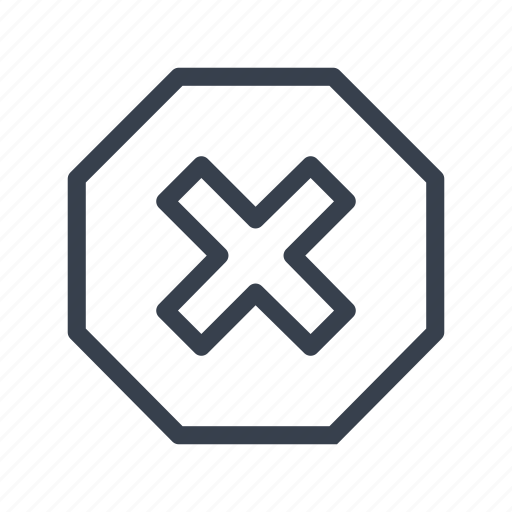 Cross, prohibition, restriction, sign icon - Download on Iconfinder