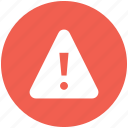 alert, caution, error, warning icon