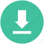 arrow, down, download, downloads, save icon 