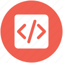 code, web icon