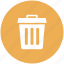 bin, delete, recycle, remove, trash icon 