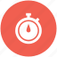 measure, speed, stopwatch, time, timepiece, timer icon 