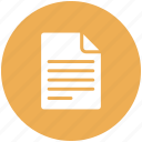 circle, document, file, form, note, report icon 