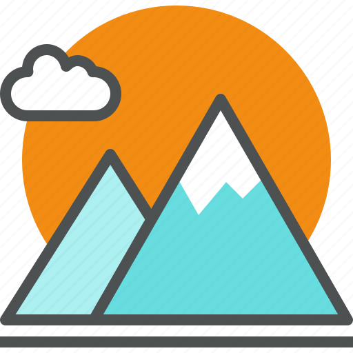Cloud, ecology, landscape, mountains, nature, plant icon - Download on Iconfinder