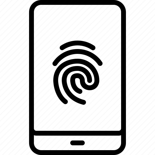 Fingerprint, lock, mixer, mobile, phone, protection, secure icon - Download on Iconfinder