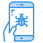 bug, app, error, mobile, smartphone 
