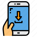 app, download, down, mobile, smartphone, arrow