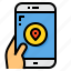 smartphone, app, map, pin, navigator 