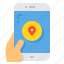 navigator, pin, smartphone, app, map 
