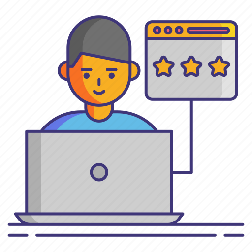 Computer, customer, rating, review icon - Download on Iconfinder
