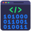 binary, code, laptop, coding, numbers 