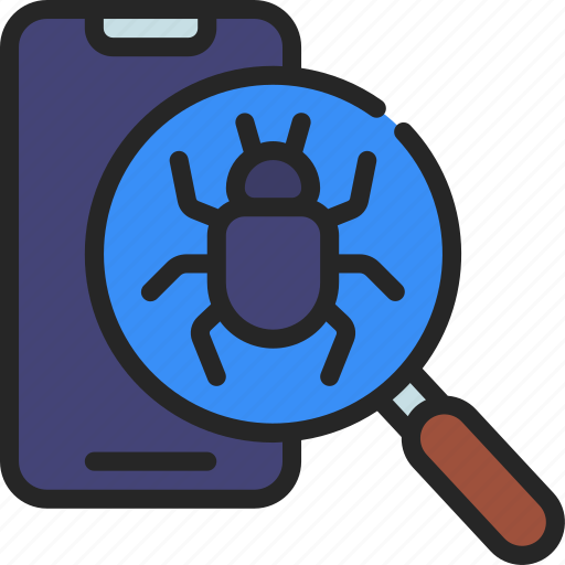 Bug, search, mobile, bugs, error icon - Download on Iconfinder