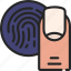 finger, print, scan, biometrics, security 
