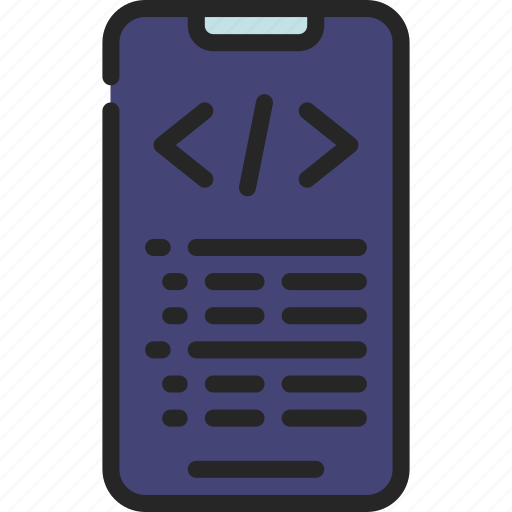 Mobile, coding, phone, programming, code icon - Download on Iconfinder