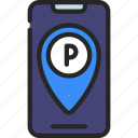 parking, app, park, application, vehicle