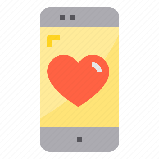 Application, communication, love, mobile, phone icon - Download on Iconfinder
