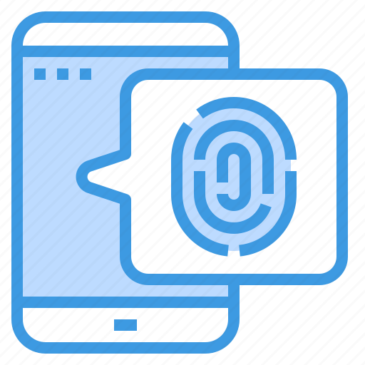 Finger, print, scan, identify, mobile, application icon - Download on Iconfinder