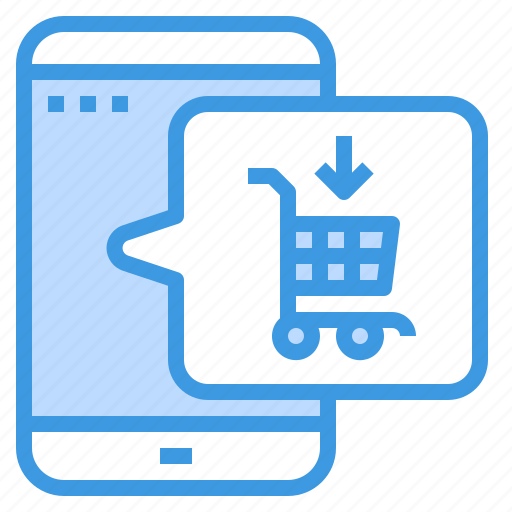 Shopping, cart, online, mobile, application, ecommerce icon - Download on Iconfinder