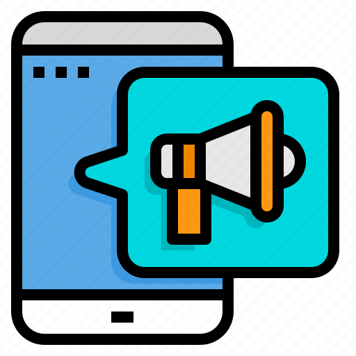 Advertising, marketing, magaphone, mobile, application icon - Download on Iconfinder