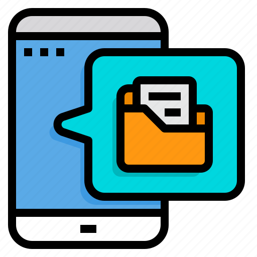 Folder, document, file, mobile, application icon - Download on Iconfinder