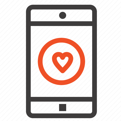 Application, heart, like, mobile icon - Download on Iconfinder