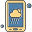 application, cloud, cloudy, mobile, weather 