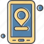 application, location, locator, mobile, place 